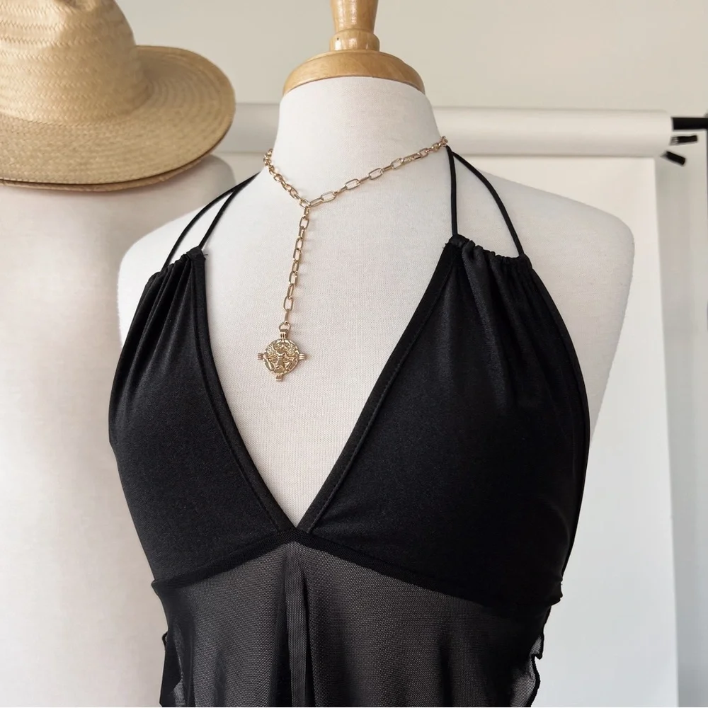 SOLD OUT ❌ OUT TO GET EM HALTER TOP - Picture 4 of 6